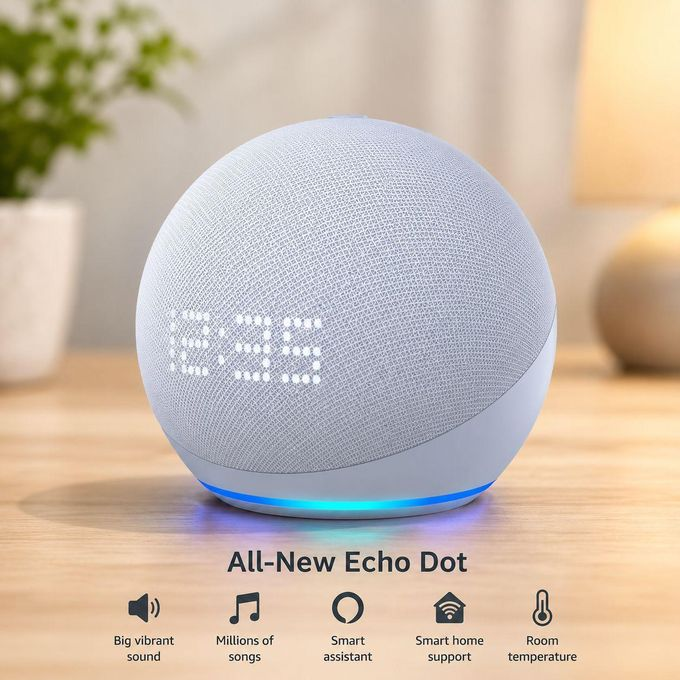 Echo Dot Smart Speaker With Voice Assistant, Wi-Fi & Smart Home Control