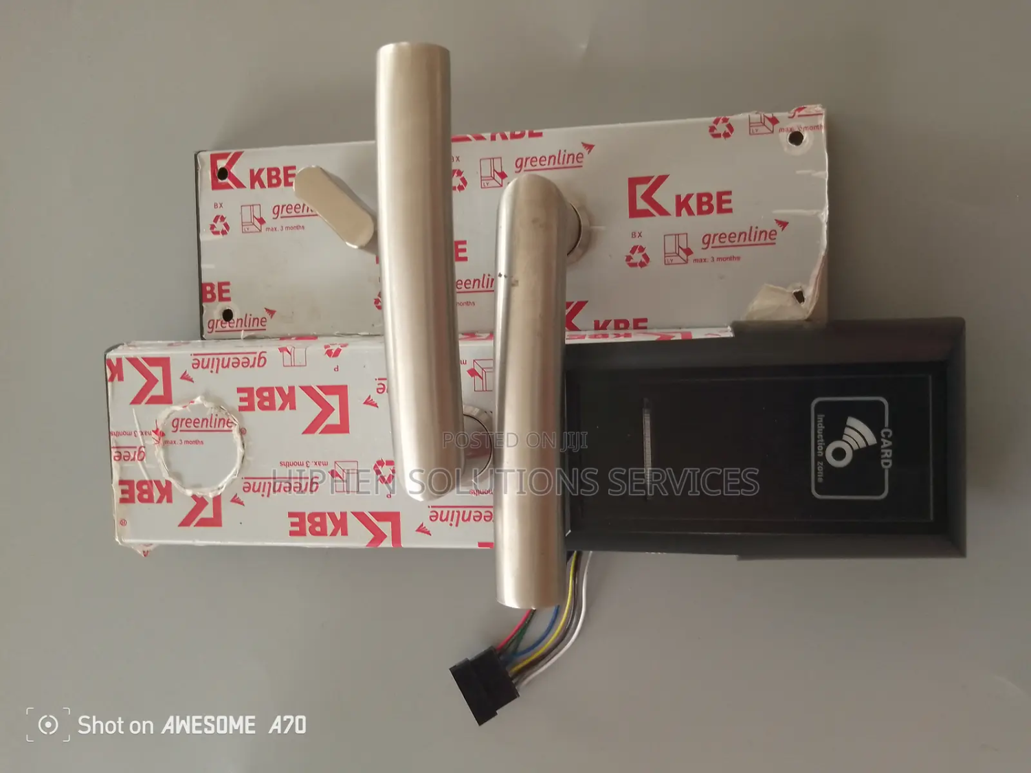 H02 Silver Hotel Room Card Lock