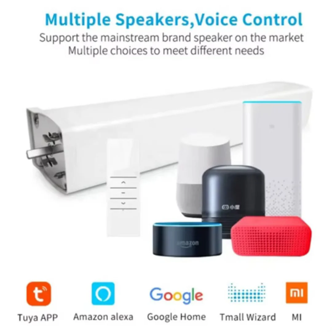 2.0 Nm Smart Tuya / Wifi Electric Smart Curtain Motor With Remote Control