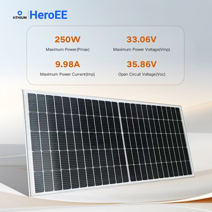 HITHIUM 250W 33V Monocrystalline Solar Panel