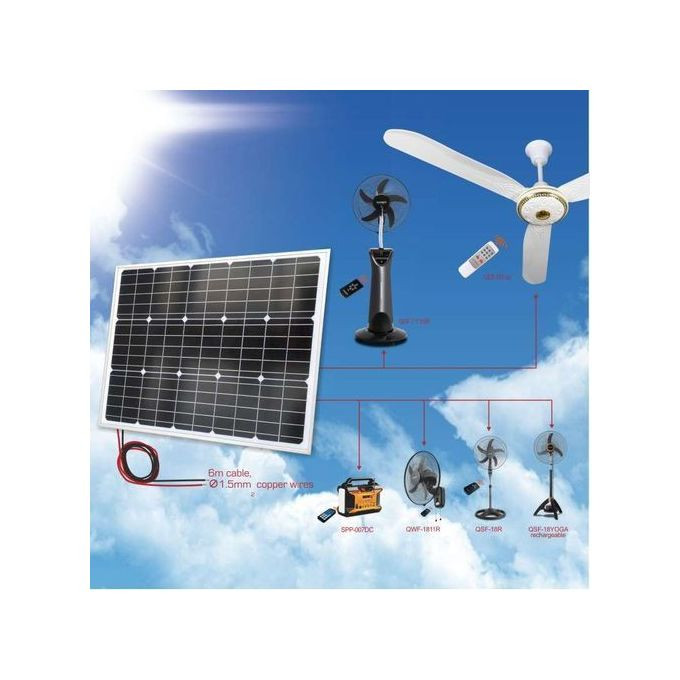 FUZHAO 20W Solar Panels For Rechargeable Fans