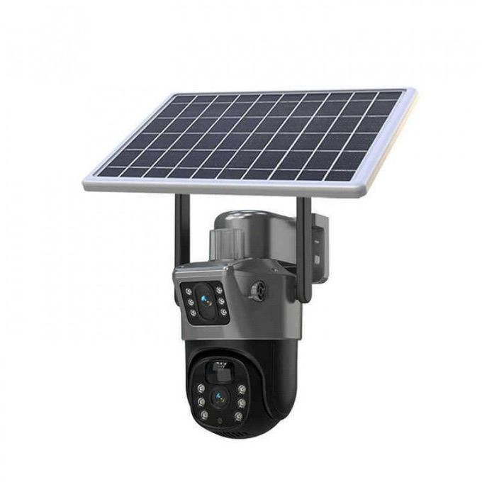 V380pro 4G wireless solar ptz cctv camera, ultra HD dual lens, night vision, motion detection, waterproof